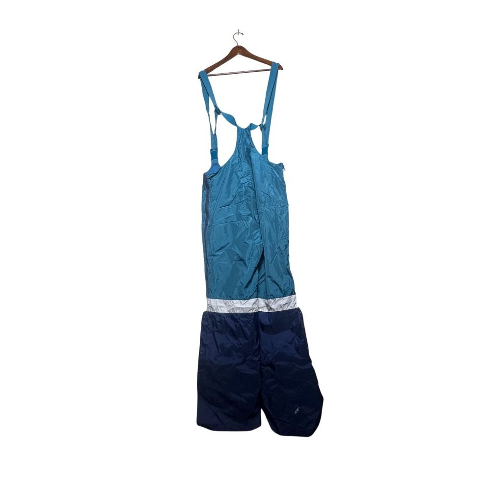 Descente Snow SKi Pants Men One Size Blue Insulated Snow Bib Overalls Made Japan - Picture 4 of 16